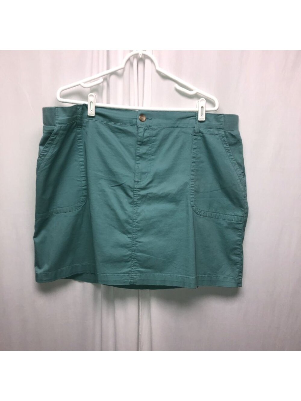 Lee Skort Womens Size 20M Regular Fit Mid Rise Cotton Blend Teal Athleisure Golf